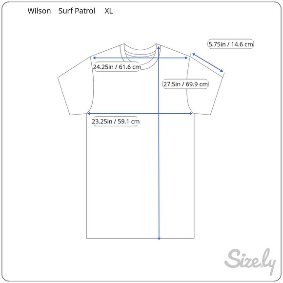 Vintage 1980s Wilson Tshirt All Over Print Striped High Tide Surf Patrol XL - Picture 6 of 6